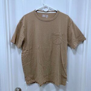 Muji - Cotton T-Shirt in Beige, Size L
